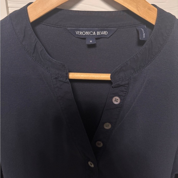 Veronica Beard Effy Puff-Sleeve Top in Navy💕 - Picture 8 of 9